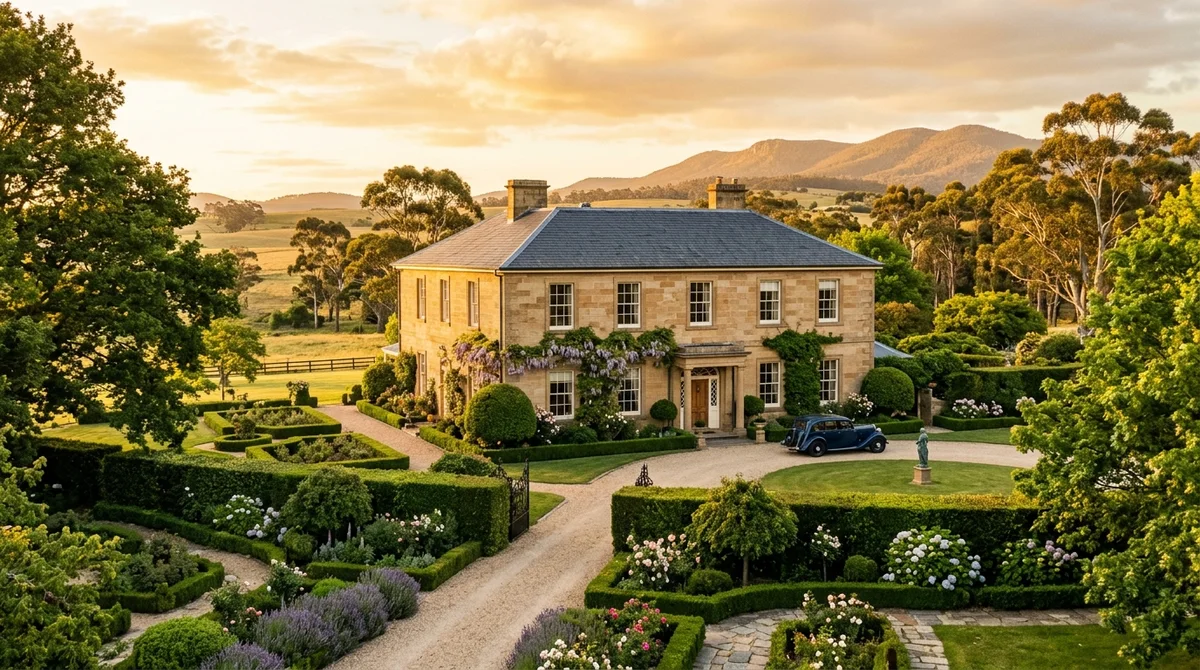 Illustrative setting for Quamby Estate, Tasmania